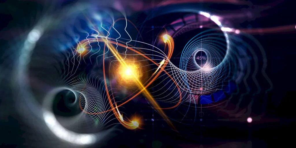 nanotechnology molecule atom model image mixed media 2.1600x0